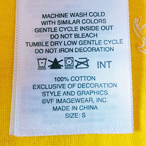 Yellow Harley-Davidson Women's Size Small T-Shirt with Embellishments - Picture 5 of 8